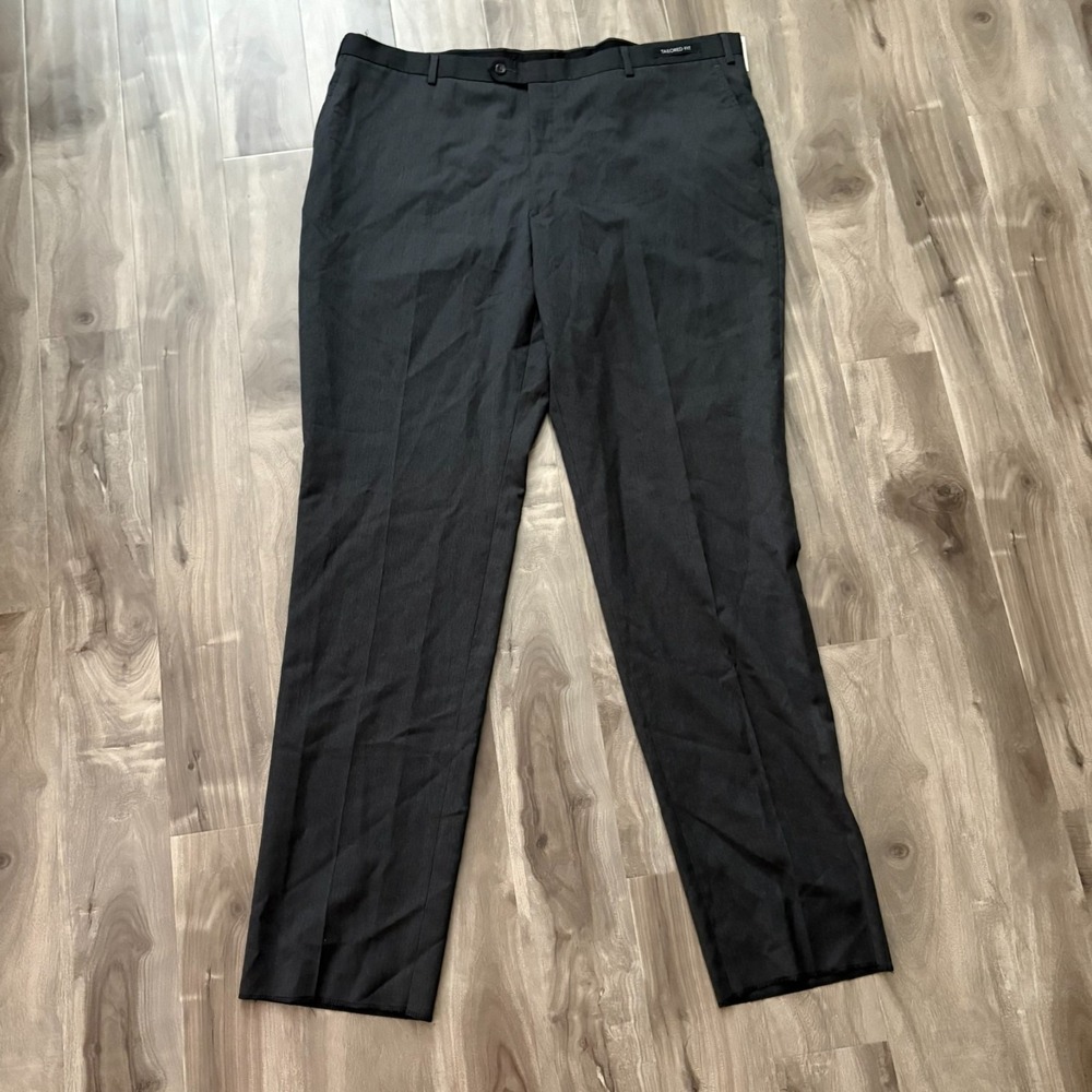 NWT Jos A Bank Executive‎ Tailored Fit Dress Pants 44R Charcoal Gray 100% Wool